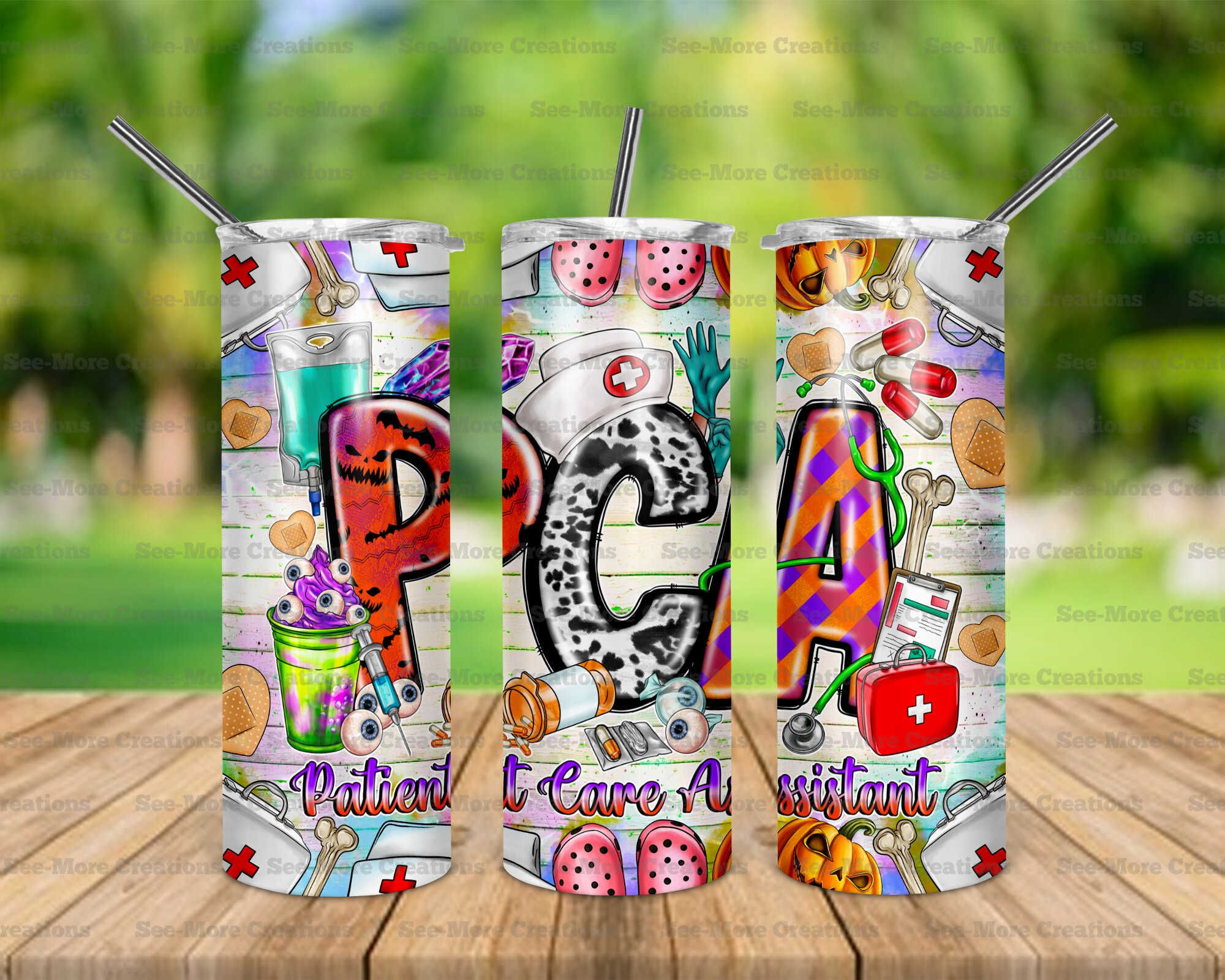 Patient Care Assistant Halloween #1 PCA Skinny Tumbler