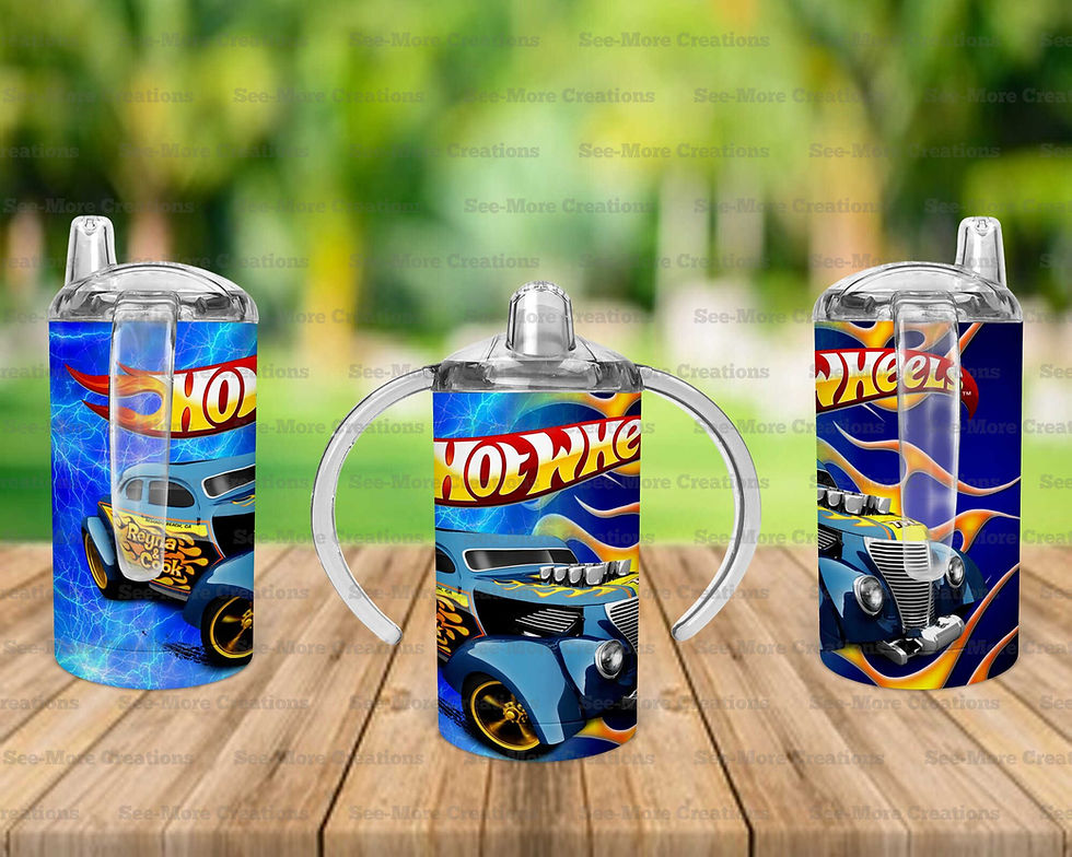 Thumbnail: Hot Wheels #4 Skinny, Sippy & Kids Tumblers