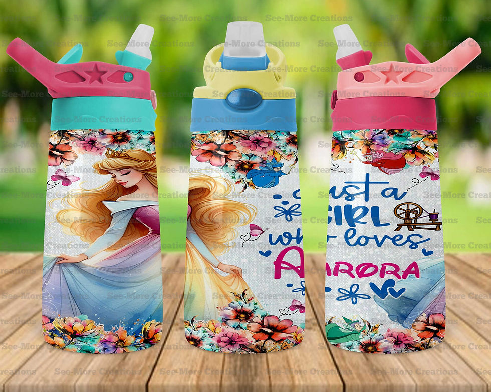 Thumbnail: Just A Girl Who Loves Aurora #1 Skinny, Sippy & Kids Tumblers