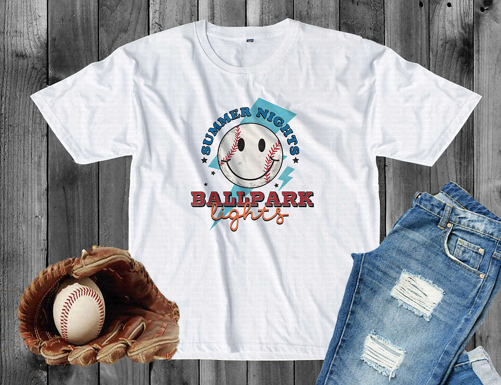 Thumbnail: Summer Nights Ballpark Lights #2 Men Or Women's Baseball Shirt