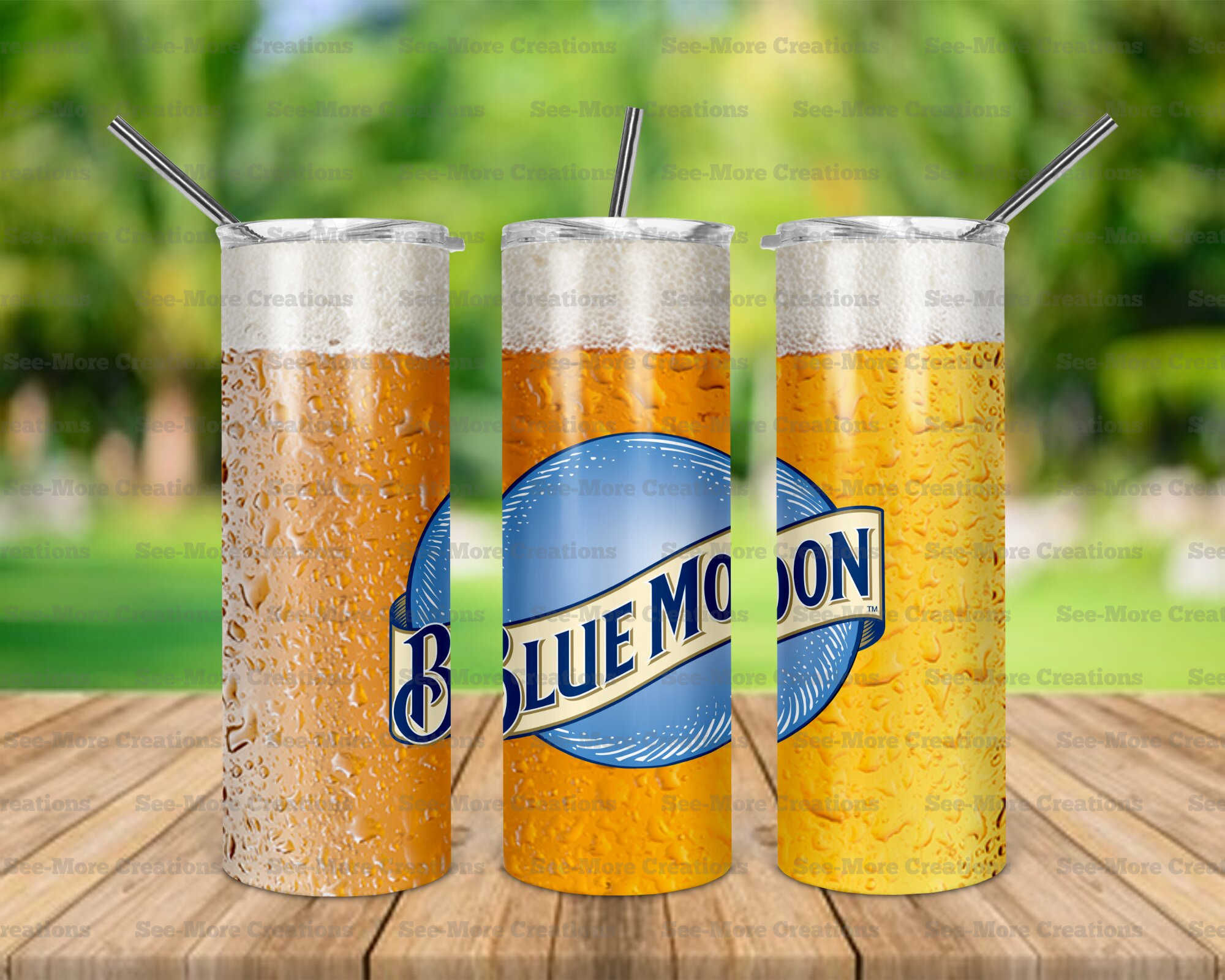 Blue Moon #1 Skinny Tumblers