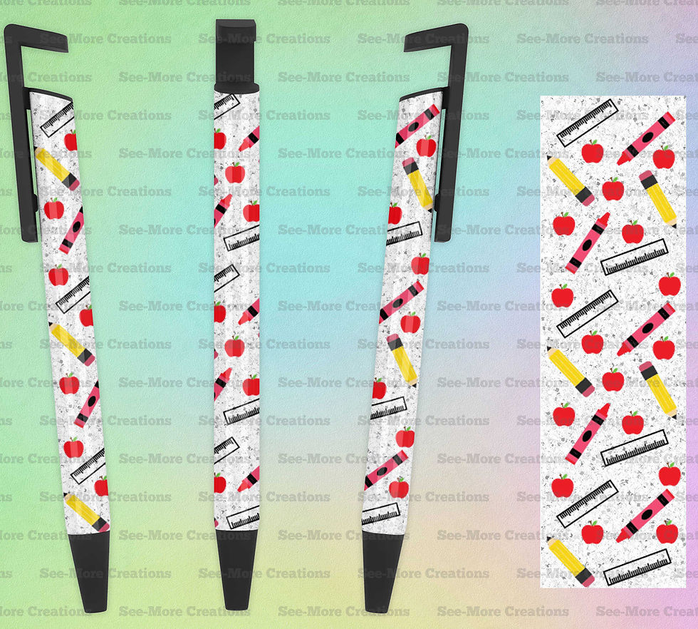 School Supplies #21 Glitter Print Pen