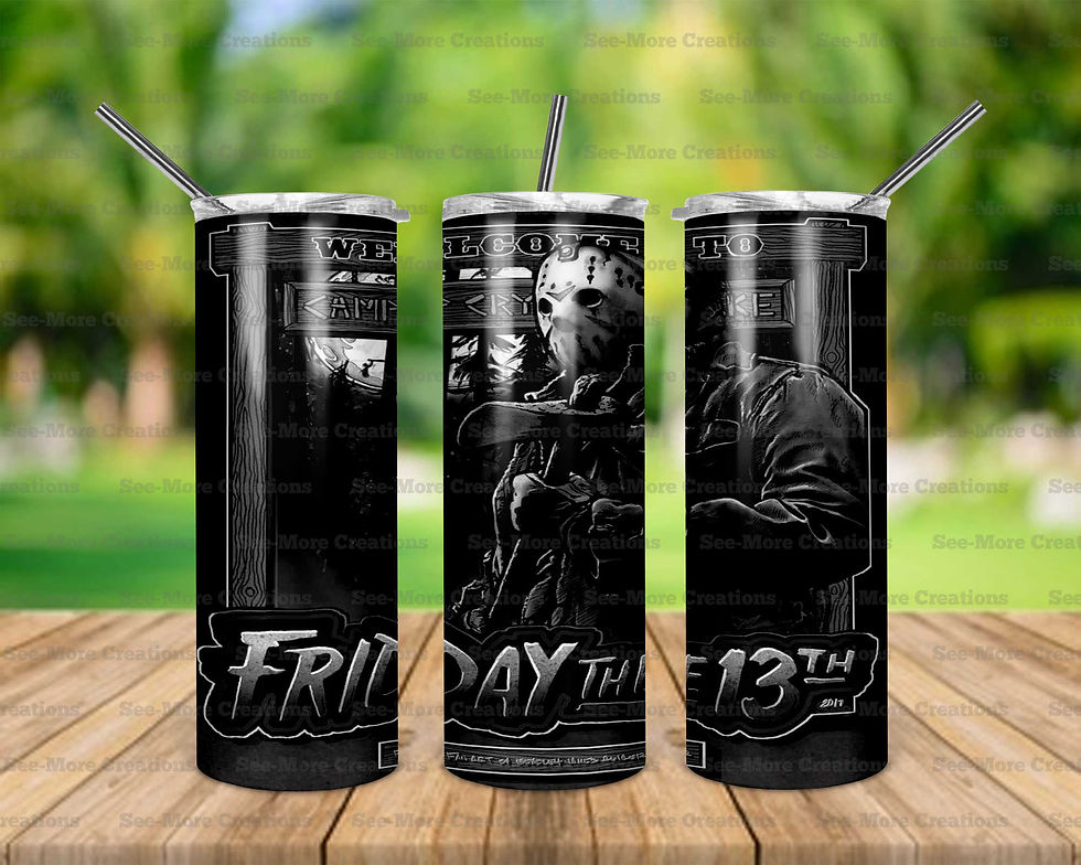 Jason #13 Friday 13th Skinny Tumbler