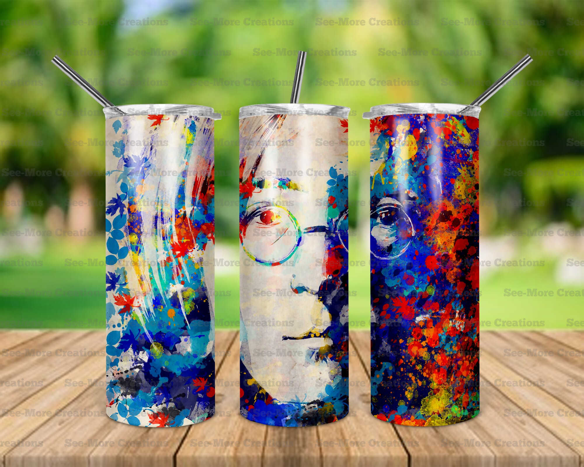 John Lennon #3 Skinny Tumbler