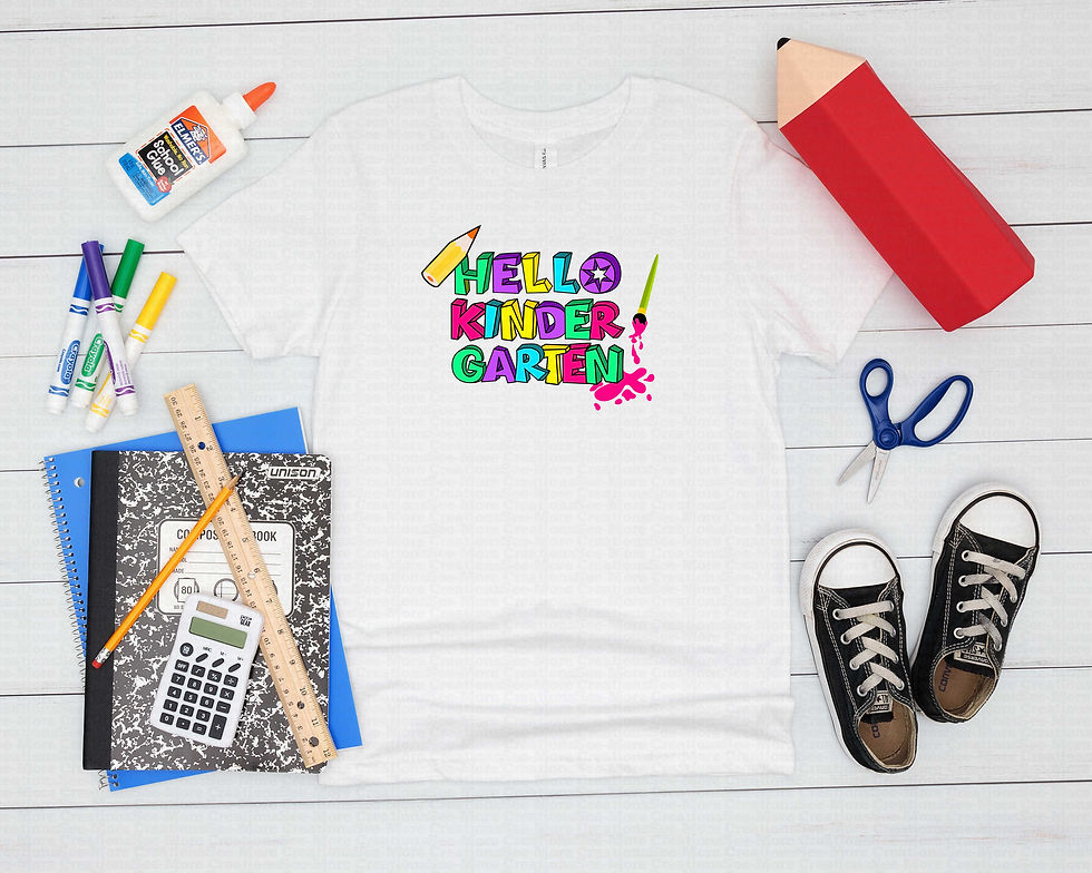 Thumbnail: Hello Kindergarten #2 Girls School Shirt