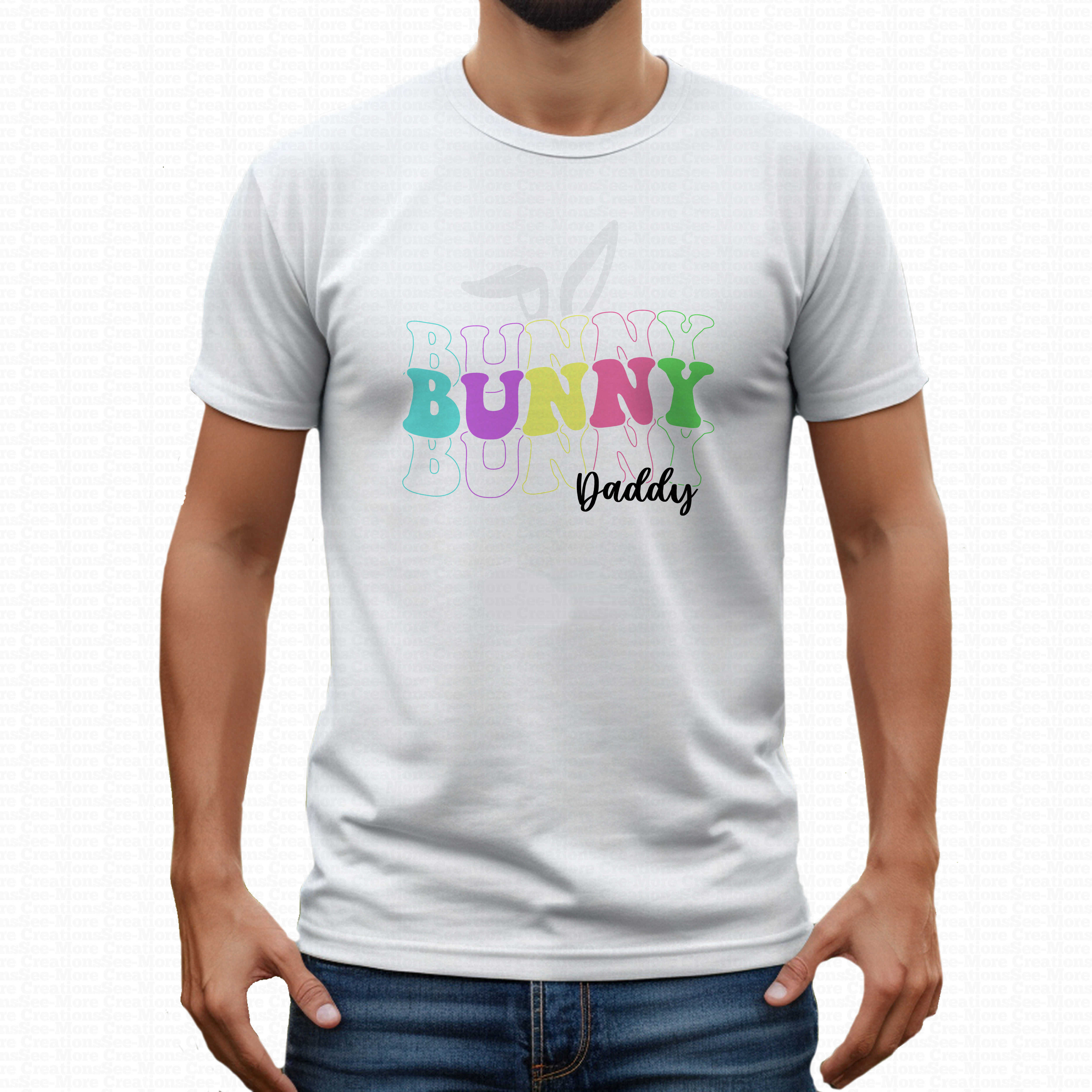 Daddy Bunny #9 Men's Easter Shirt
