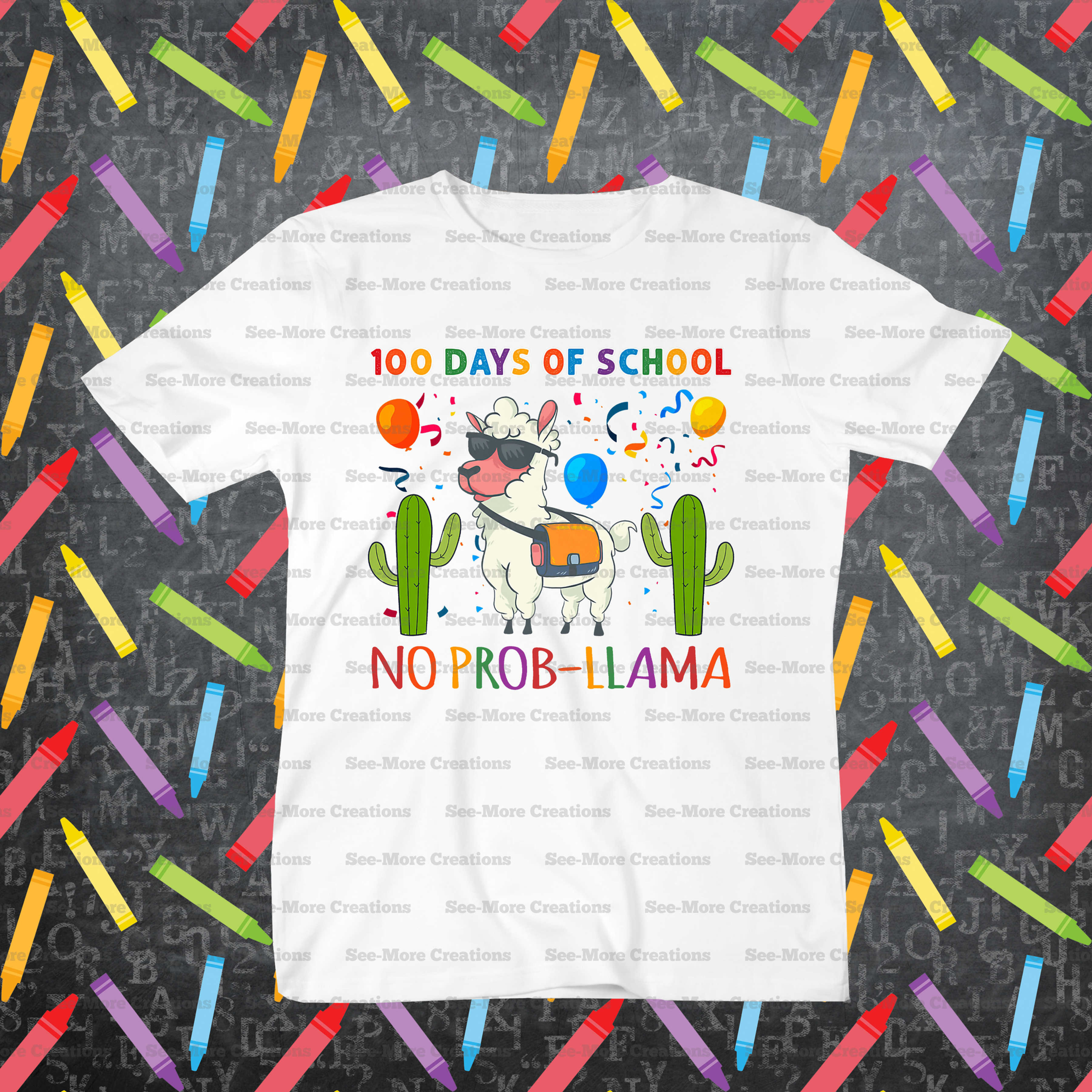 100 Days Of School No Prob-Llama #11 Shirt