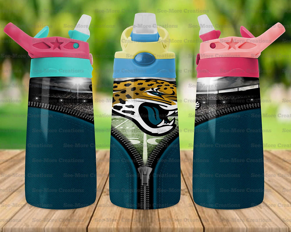 Thumbnail: Jacksonville Jaguars #2 Zipper Skinny, Sippy & Kids Tumblers