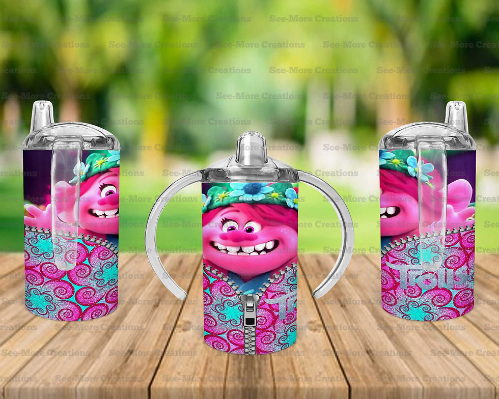 Thumbnail: Poppy #16 Zipper Glitter Print Skinny, Sippy & Kids Tumblers