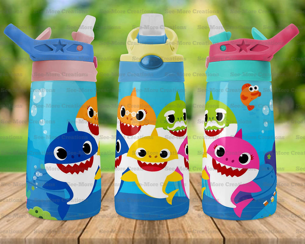 Thumbnail: Baby Shark #1 Skinny, Sippy & Kids Tumblers