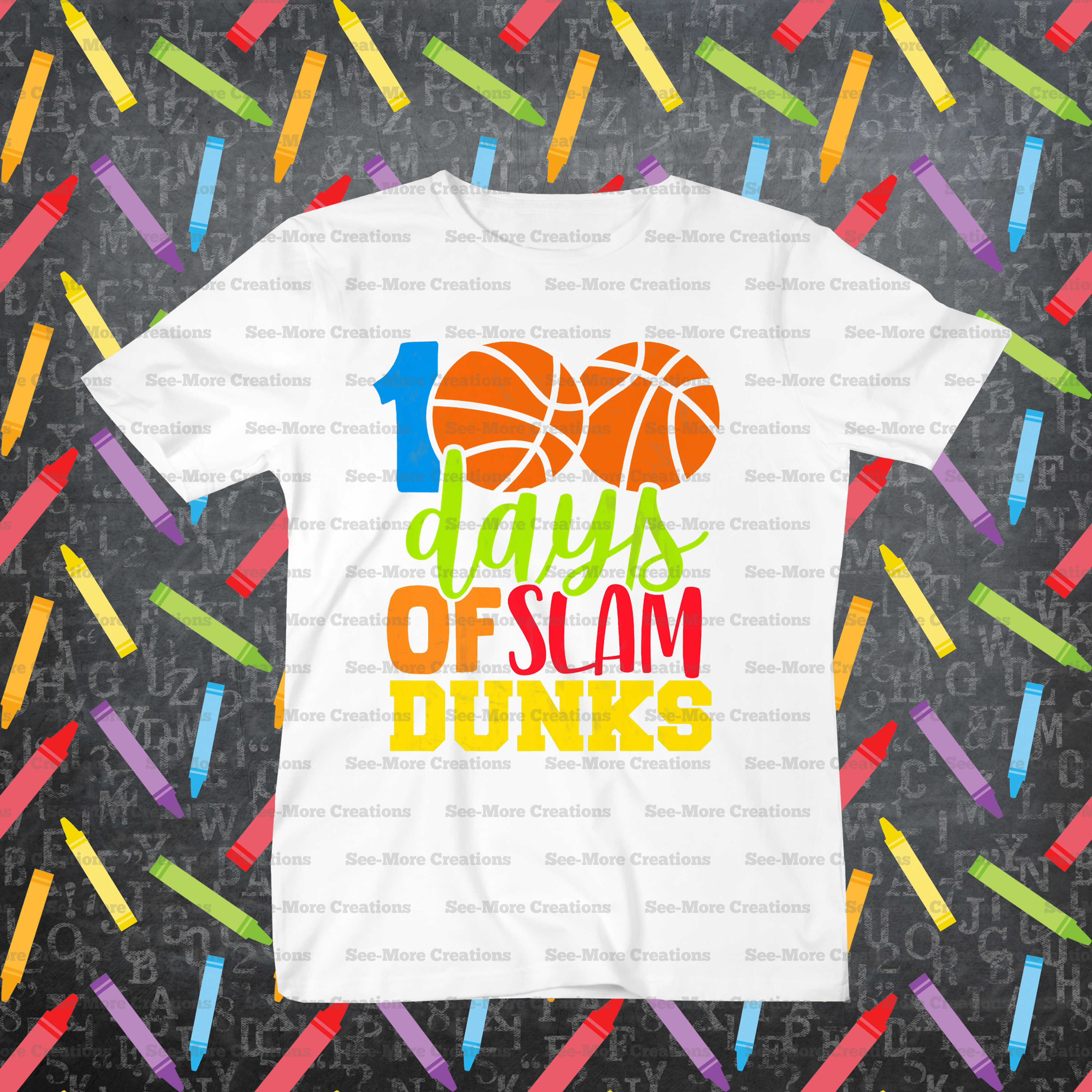 100 Days Of Slam Dunks #2 Basketball Shirt