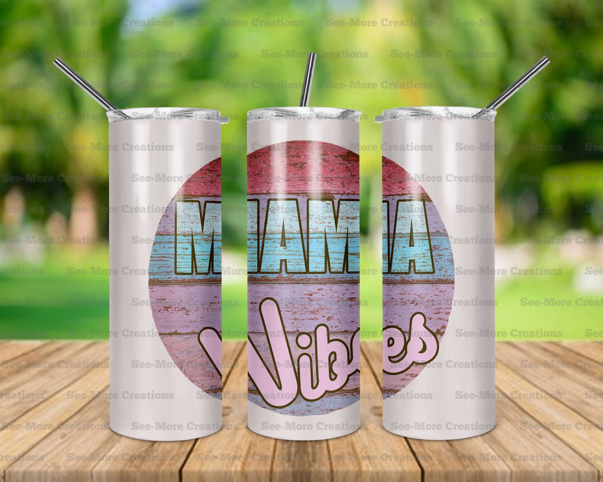 Mama Vibes #1 Skinny Tumbler
