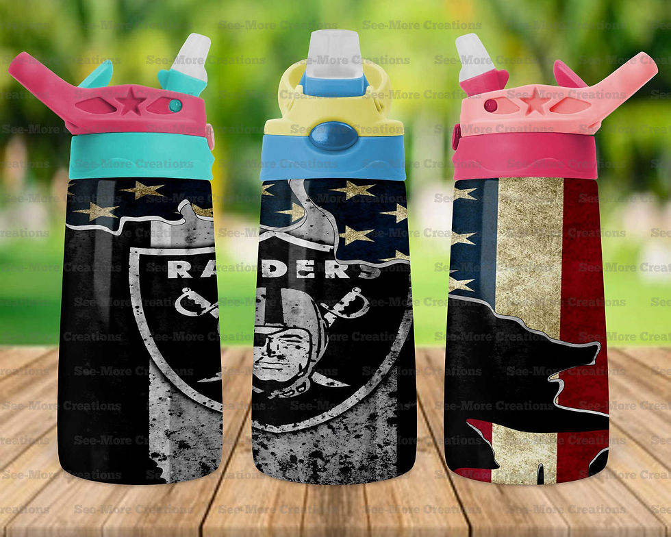 Thumbnail: Las Vegas Raiders #10 Flag Skinny, Sippy & Kids Tumblers