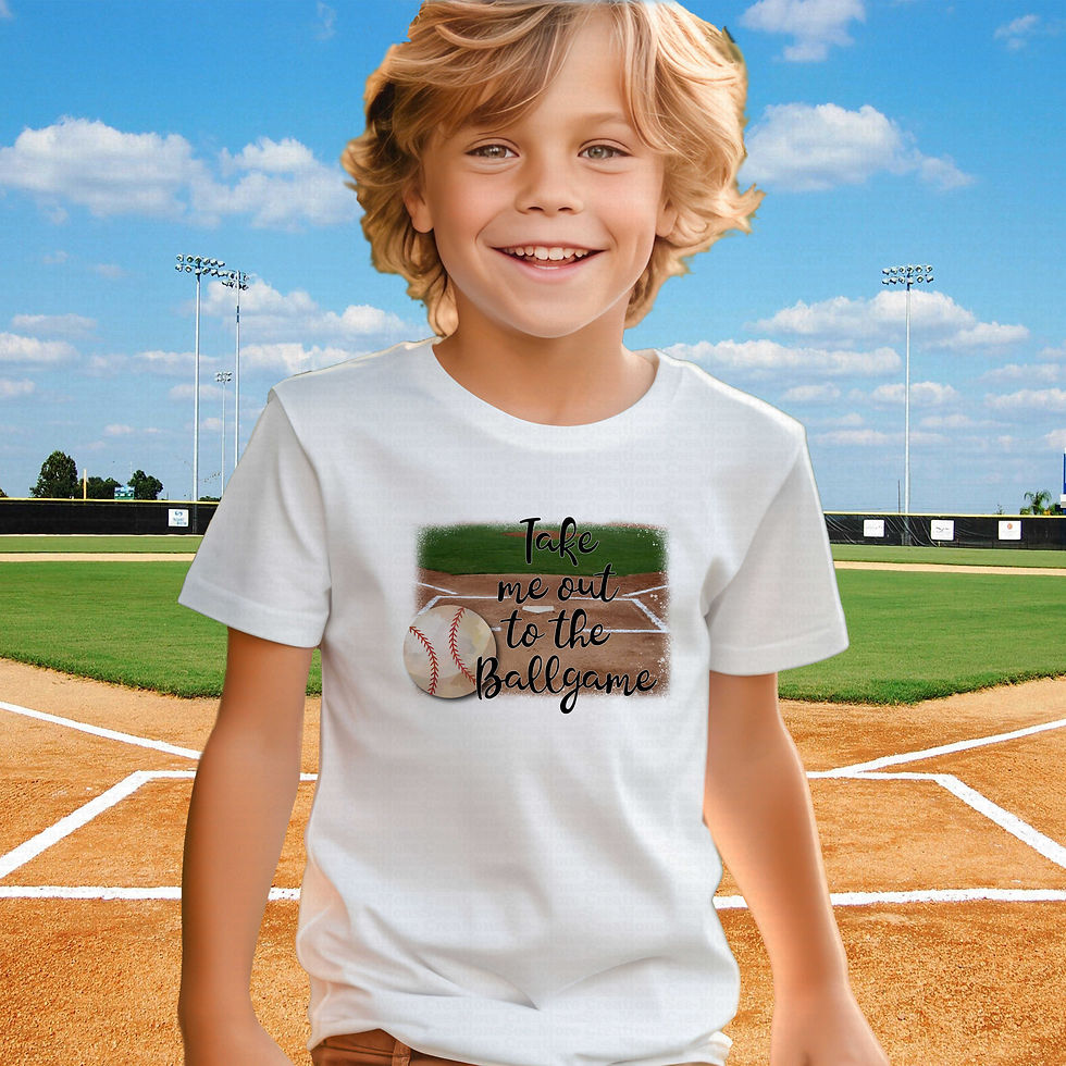 Thumbnail: Take Me Out To The Ballgame #2 Boys Or Girls Baseball Shirt