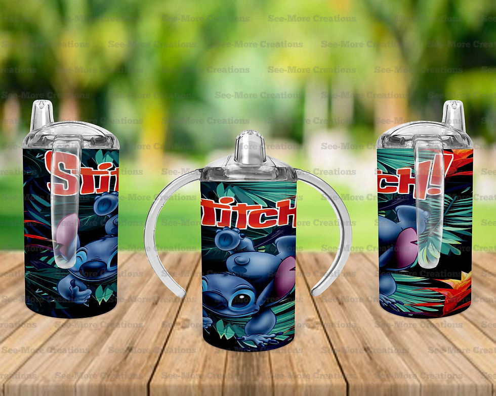 Thumbnail: Stitch #5 Skinny, Sippy & Kids Tumblers