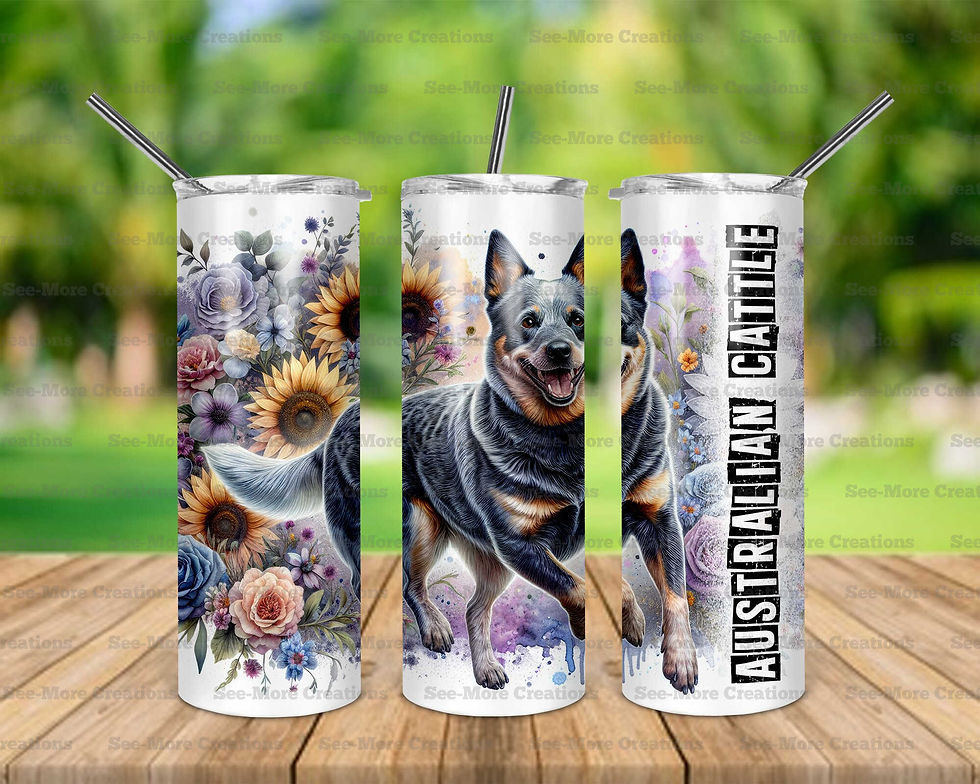 Australian Cattle #1 Skinny & Kids Tumblers