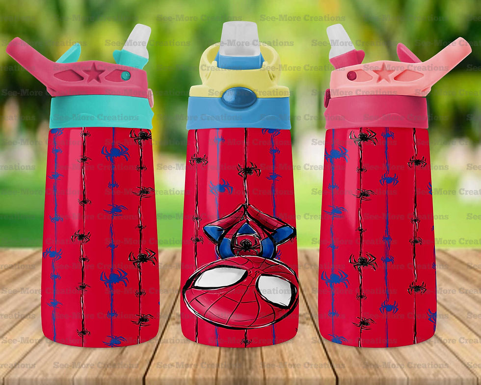 Thumbnail: Spiderman #6 Skinny, Sippy & Kids Tumblers