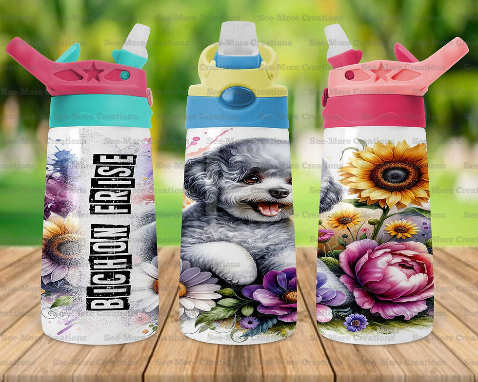 Thumbnail: Bichon Frise #1 Skinny & Kids Tumblers
