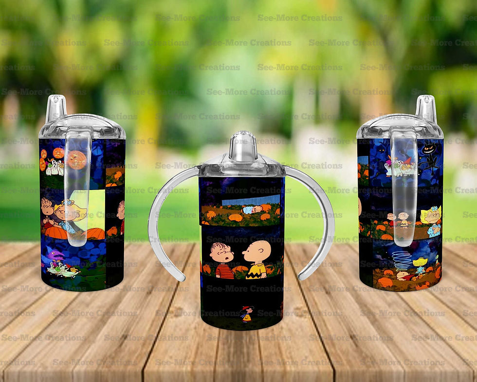 Thumbnail: Great Pumpkin Charlie Brown #1 Skinny, Sippy & Kids Tumblers
