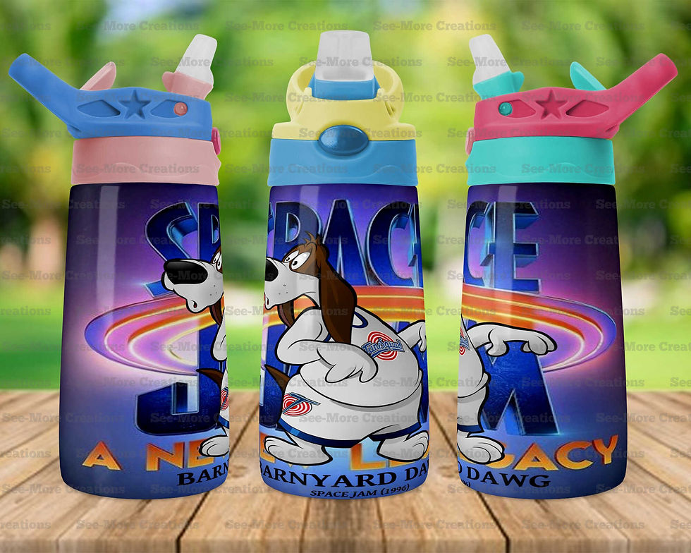 Thumbnail: Barnyard Dawg #22 Space Jam Skinny, Sippy & Kids Tumblers