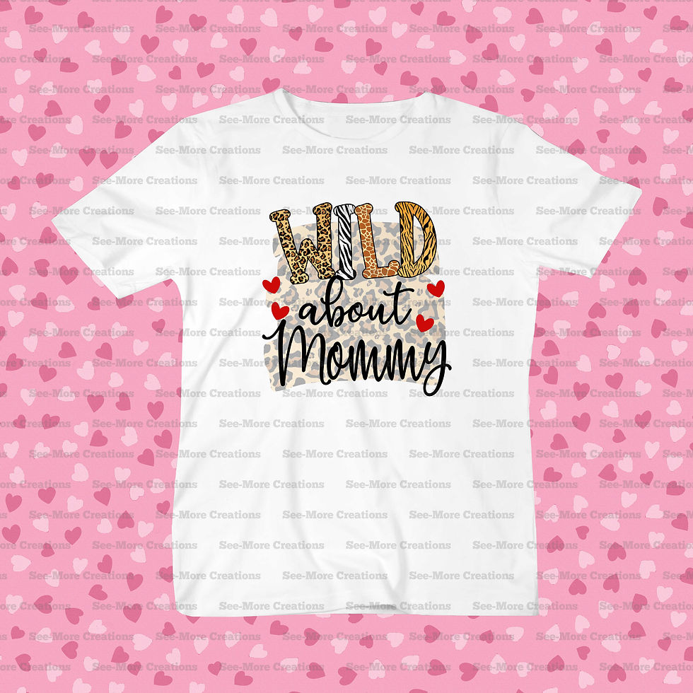 Thumbnail: Wild About Mommy Valentine's Day Bib, Jumper & Shirt