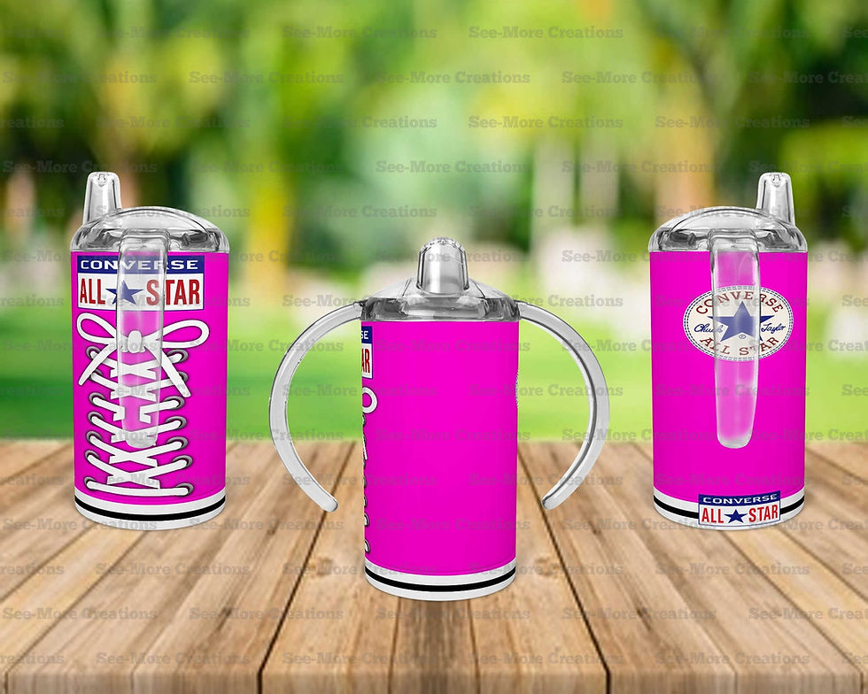Thumbnail: Pink Converse #7 All Star Skinny, Sippy & Kids Tumblers