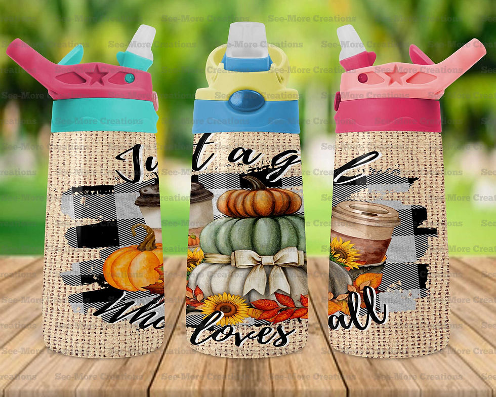 Thumbnail: Just A Girl Who Loves Fall #17 Skinny & Kids Tumblers