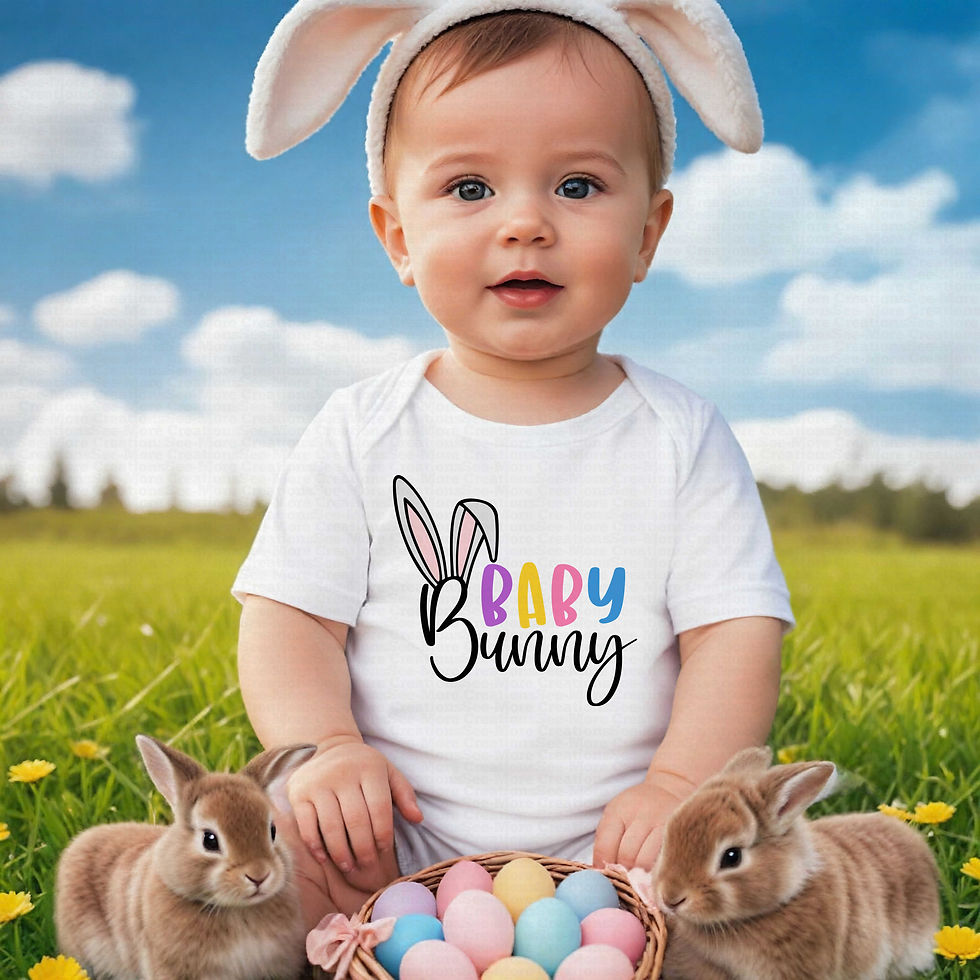サムネイル： Baby Bunny #2 Boys Or Girls Easter Bodysuit