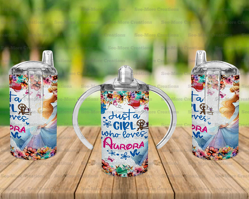 Thumbnail: Just A Girl Who Loves Aurora #1 Skinny, Sippy & Kids Tumblers