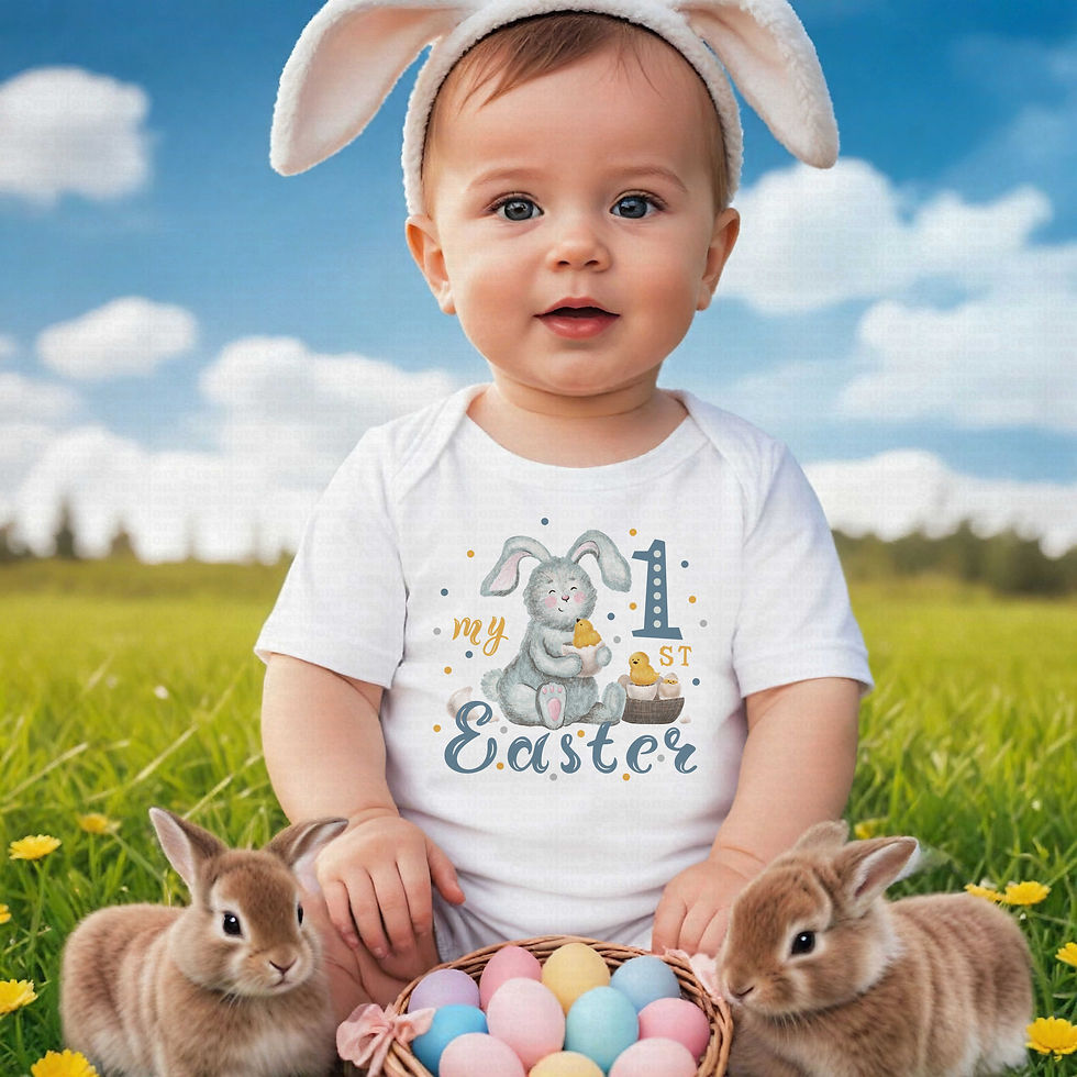 Thumbnail: My First Easter #8 Boys Or Girls Easter Bodysuit