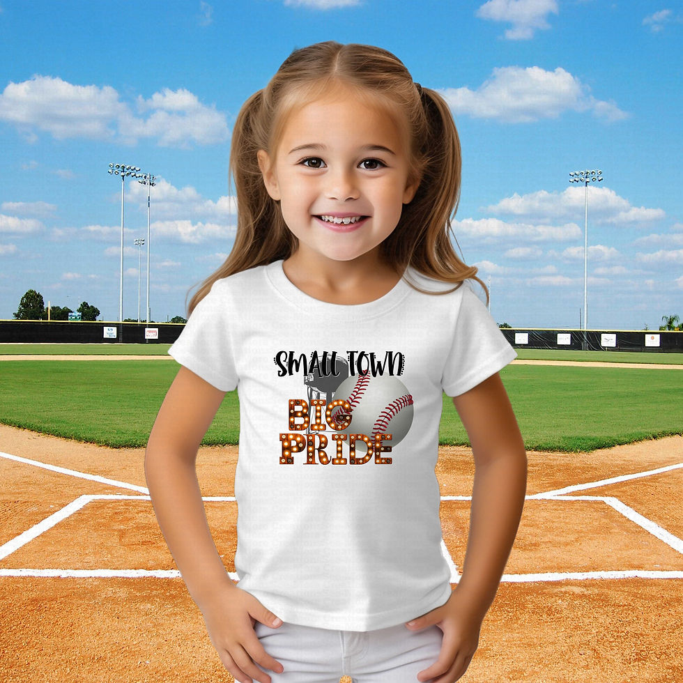Thumbnail: Small Town Big Pride #1 Boys Or Girls Baseball Shirt