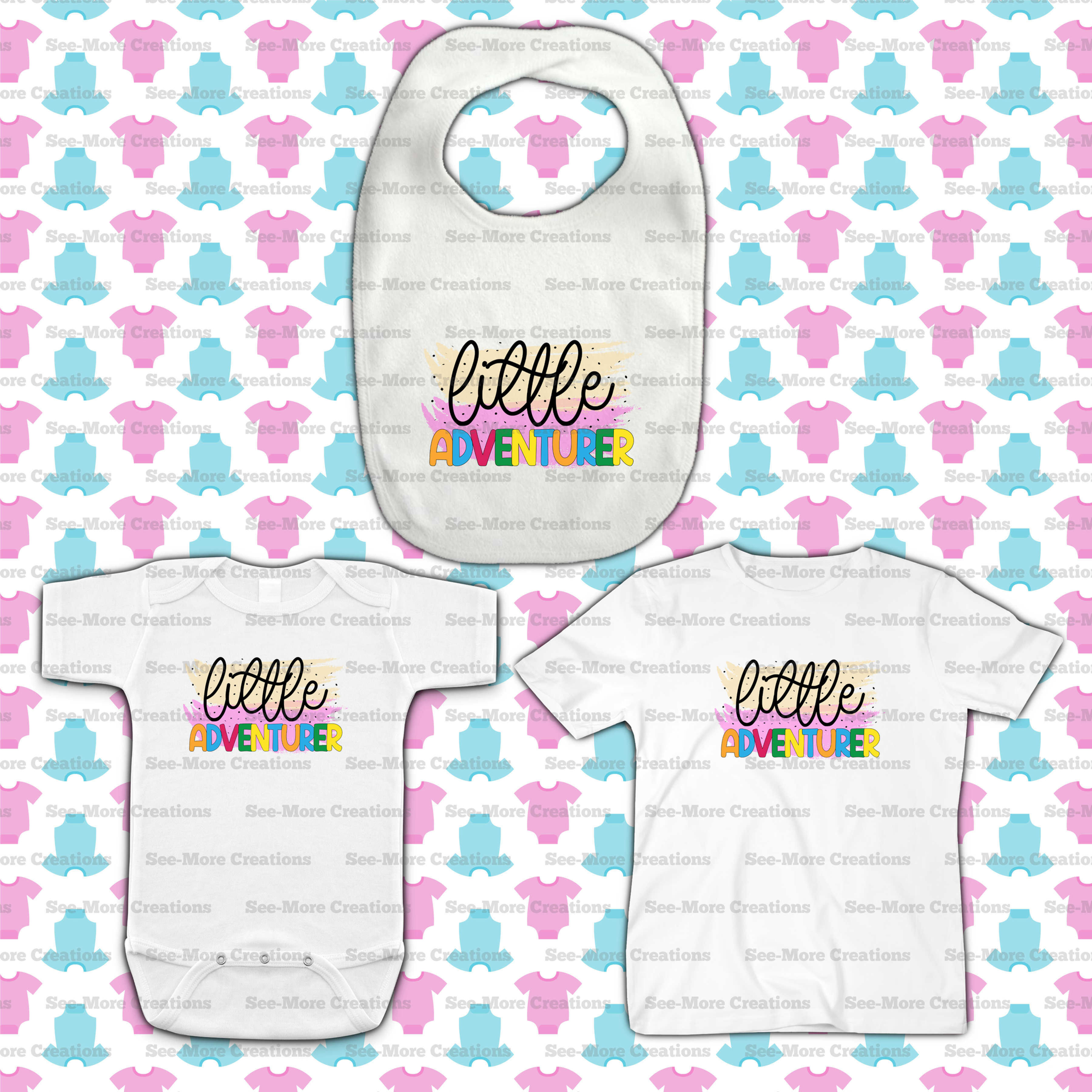 Little Adventurer Bib, Jumper & Shirt