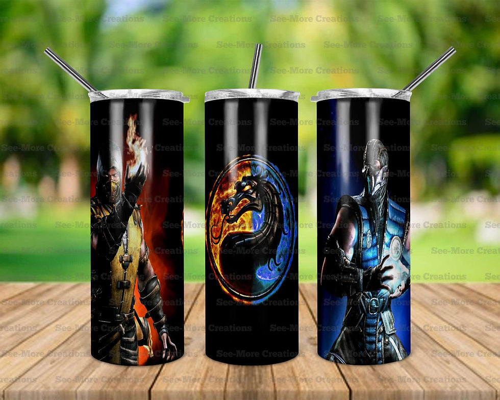 Sub Zero & Scorpio #4 Skinny, Sippy & Kids Tumblers