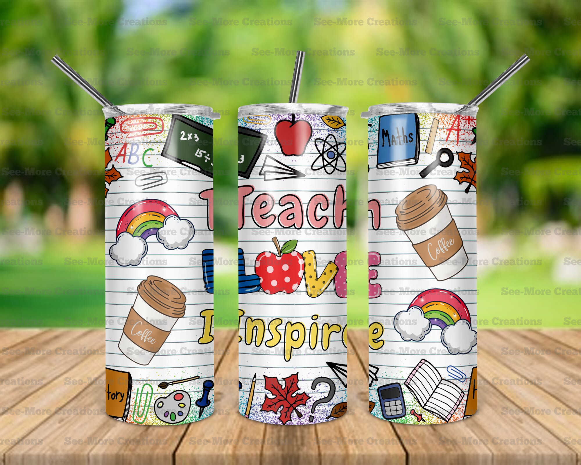 Teach Love Inspire #12 Skinny Tumbler