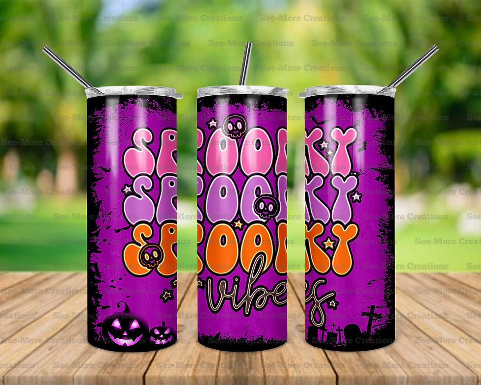 Spooky Vibes #6 Skinny & Kids Tumbler