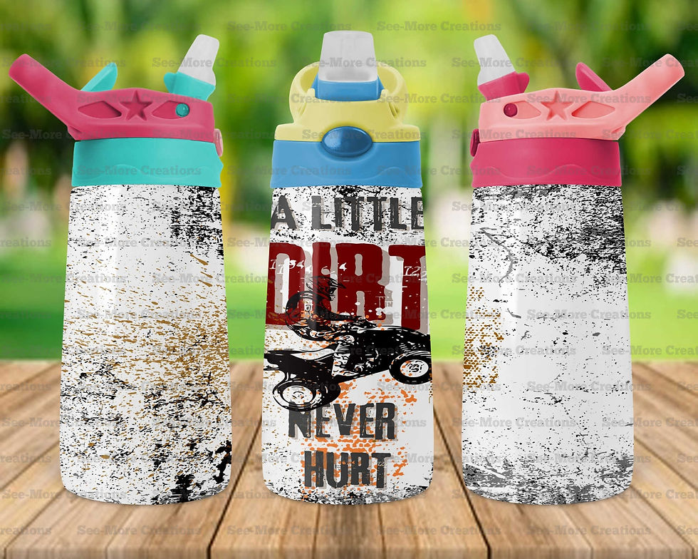 Thumbnail: A Little Dirt Never Hurt #12 Four-Wheeler Skinny & Kids Tumblers
