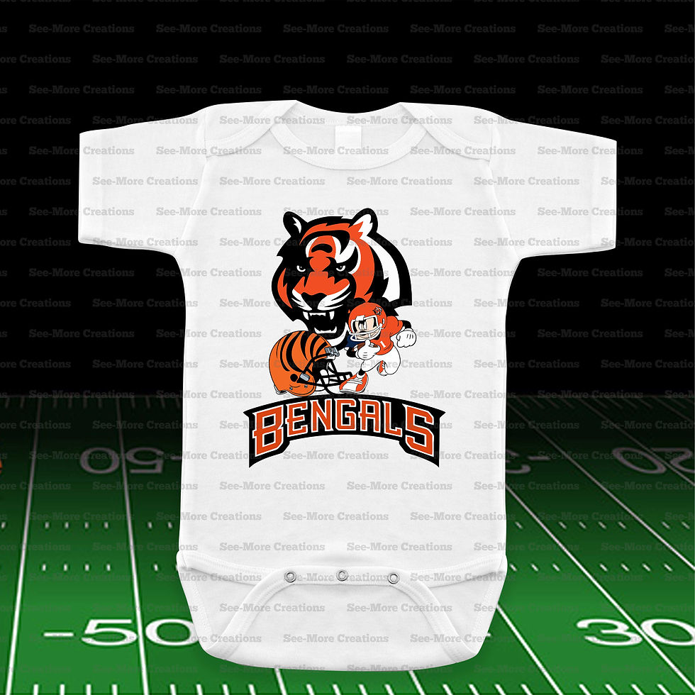 Thumbnail: Cincinnati Bengals Mickey Football Bib, Jumper & Shirt