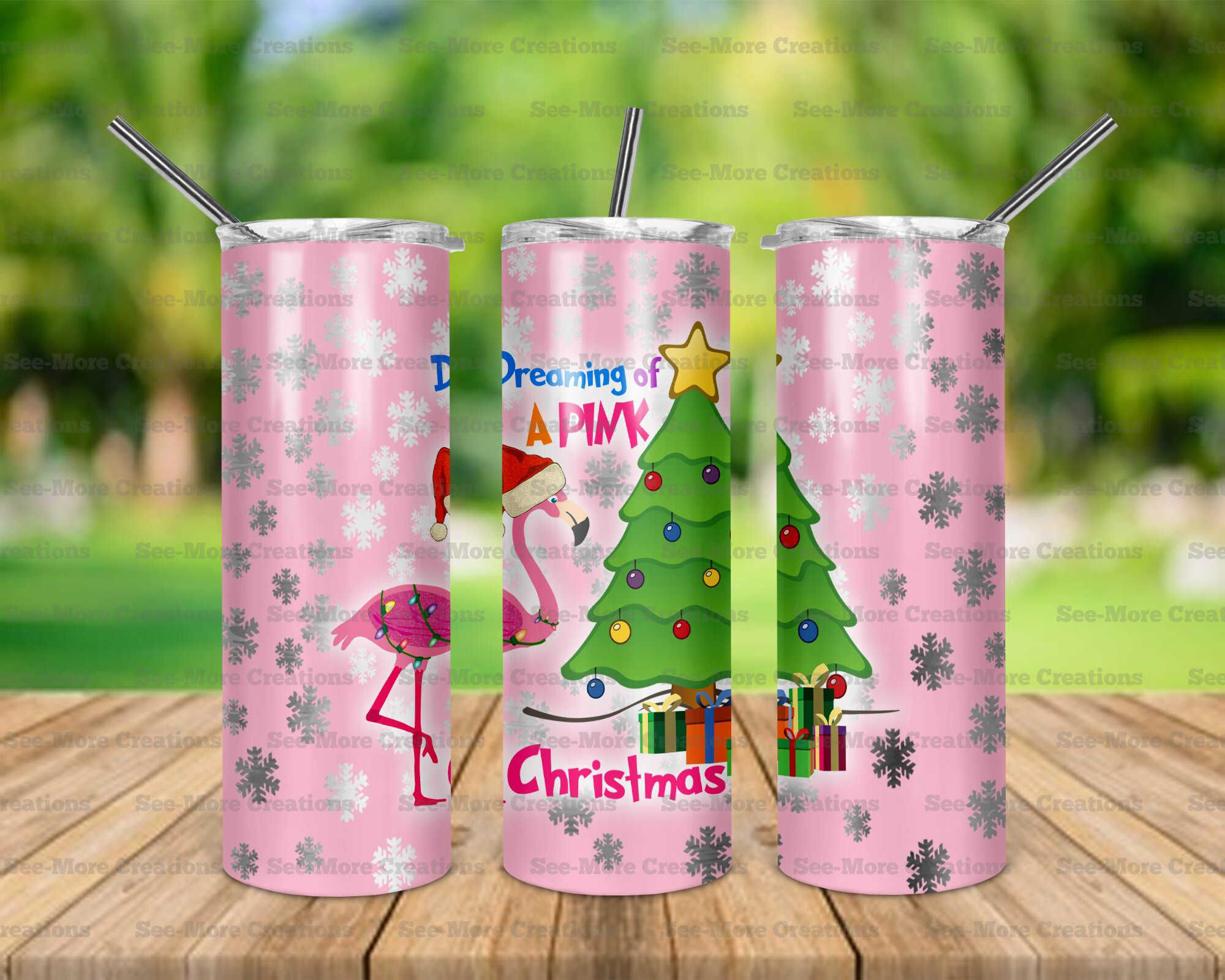 Dreaming Of A Pink Christmas #1 Skinny Tumbler