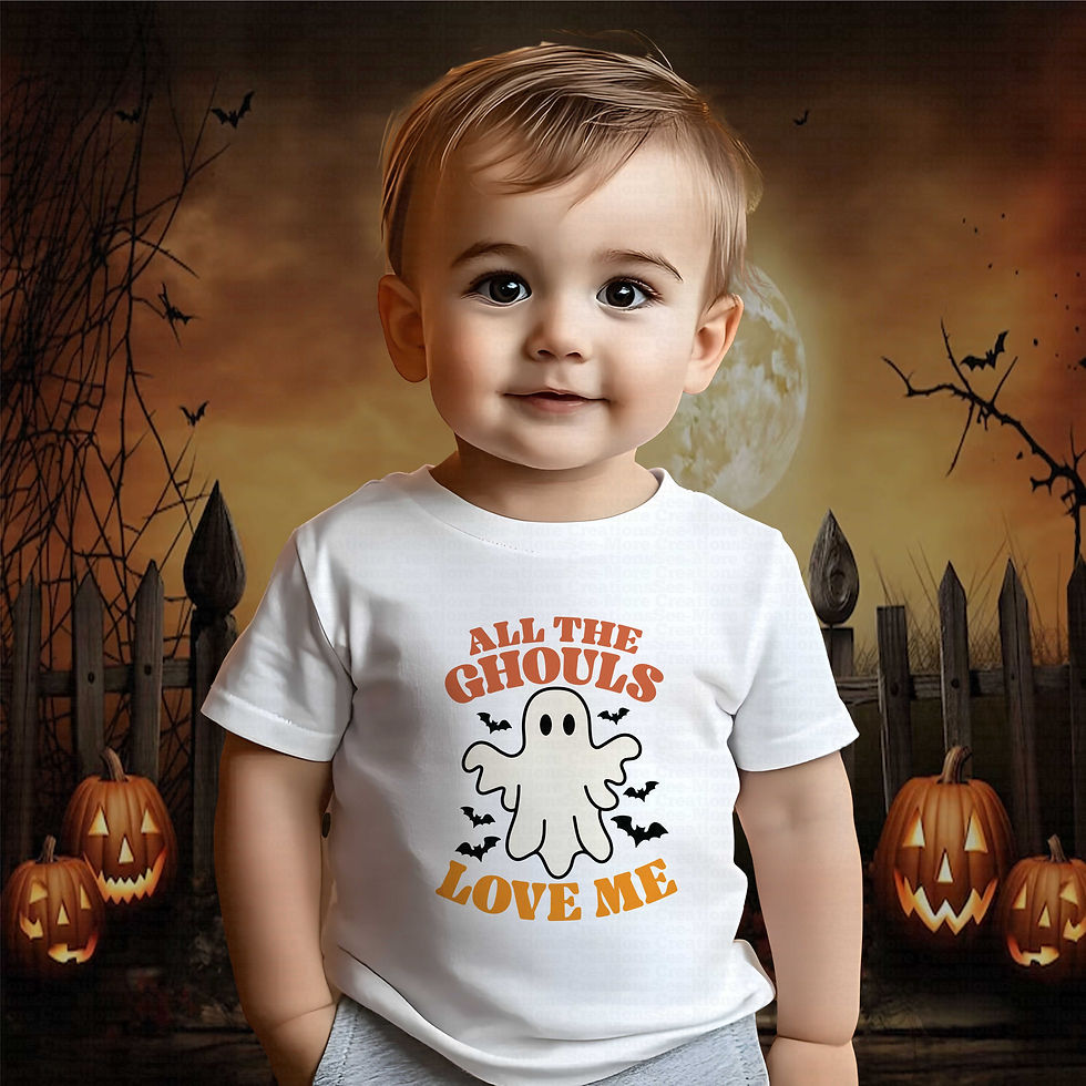Thumbnail: All The Ghouls Love Me #1 Boys Halloween Toddler & Kids Shirt