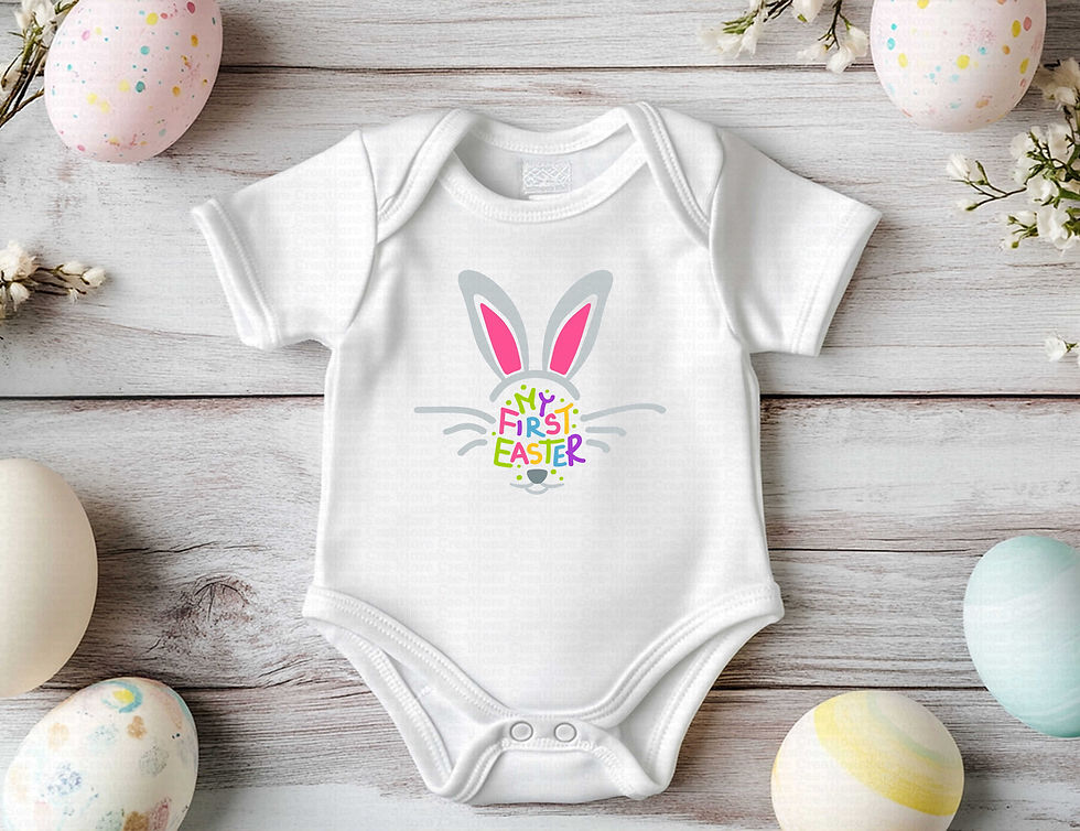 Thumbnail: My First Easter #27 Girls Easter Bodysuit