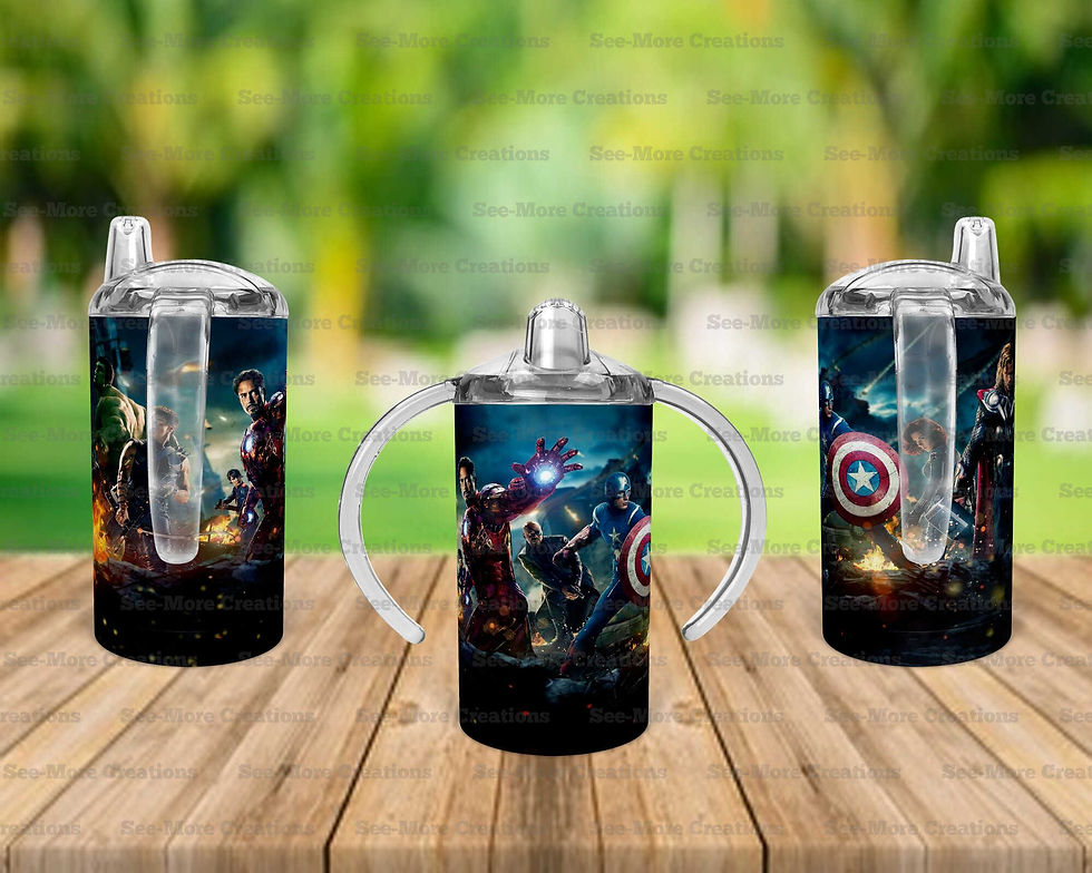 Thumbnail: Superheroes #10 Skinny, Sippy & Kids Tumblers