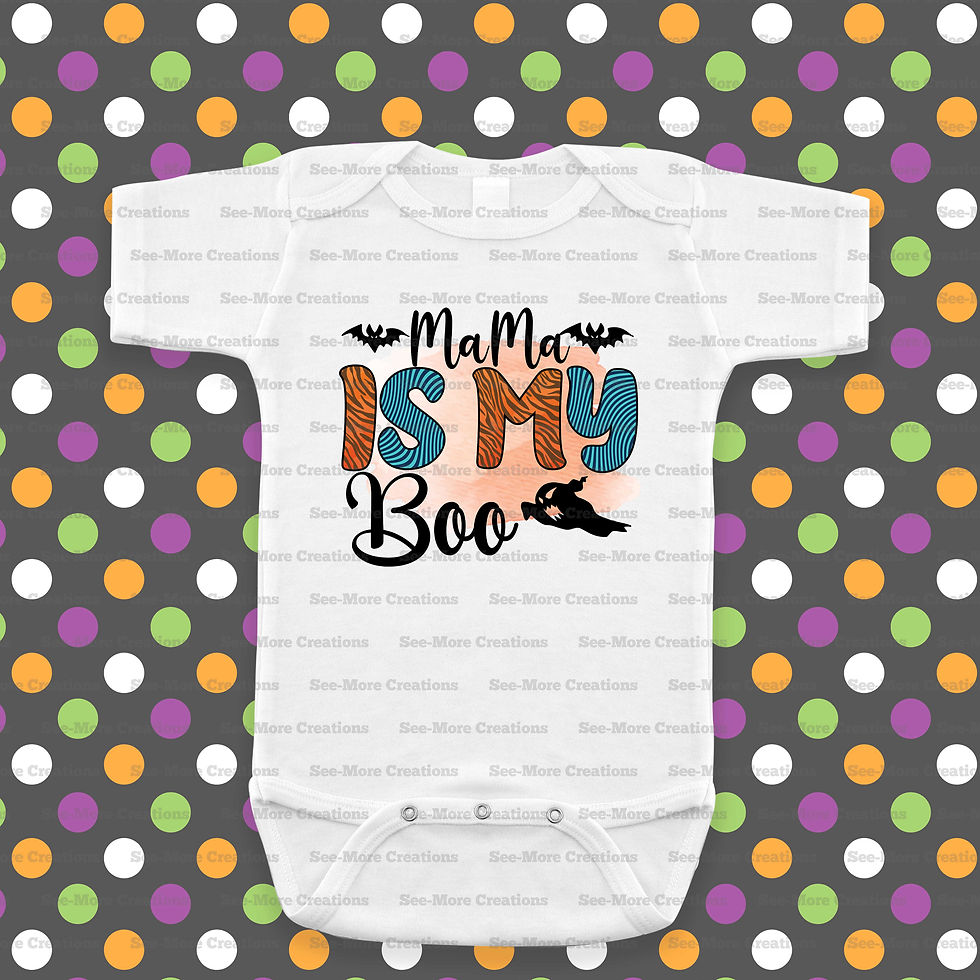 Thumbnail: Mama Is My Boo Halloween Bib, Jumpers & Shirts