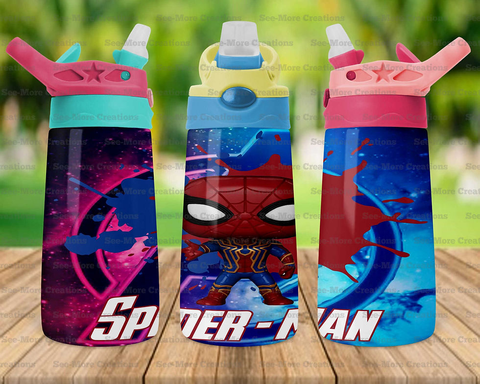 Thumbnail: Spiderman #8 Skinny, Sippy & Kids Tumblers