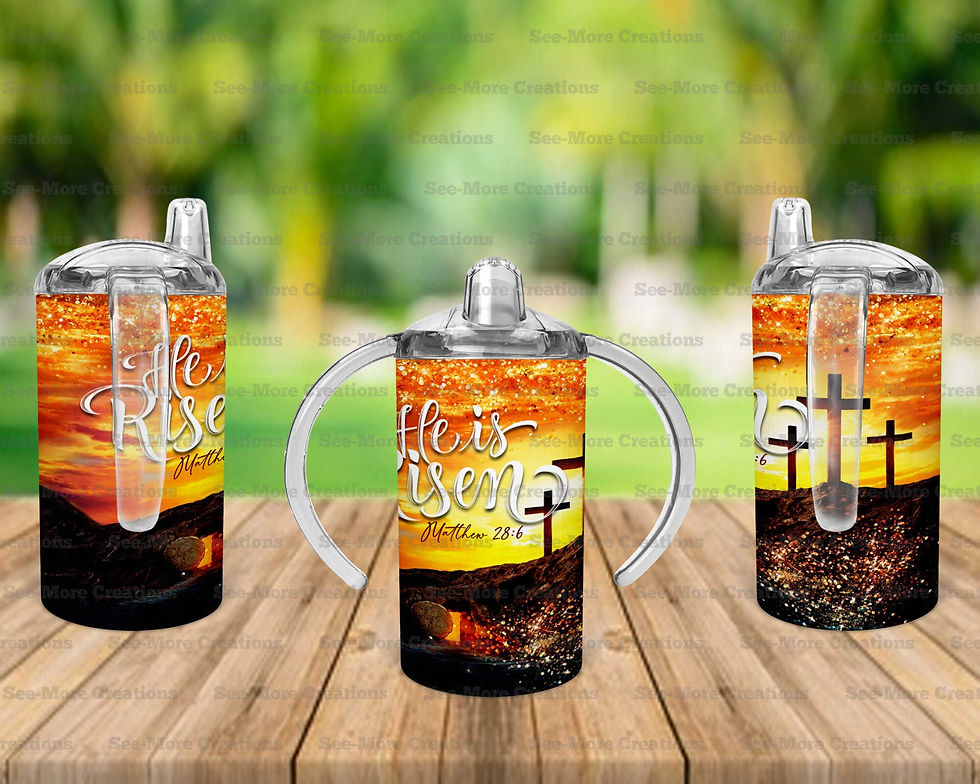 Miniatura: He Is Risen #1 Skinny, Sippy & Kids Tumblers