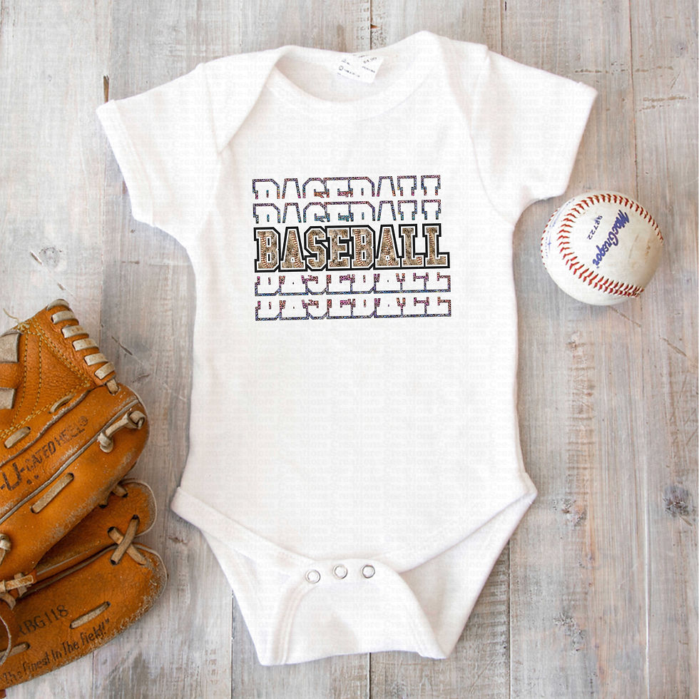 Thumbnail: Baseball #2 Girls Leopard Print Stacked Letters Baseball Bodysuit