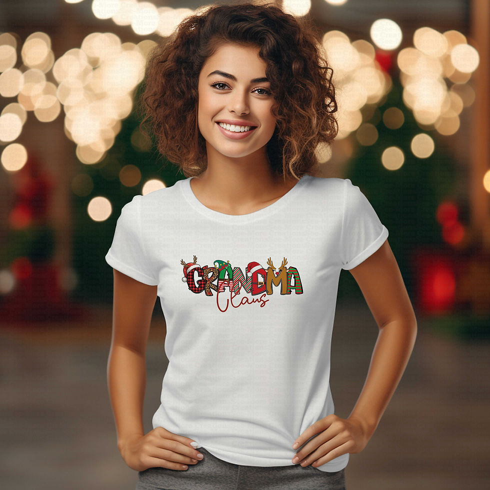 섬네일: Grandma Claus #5 Women's Christmas Shirt