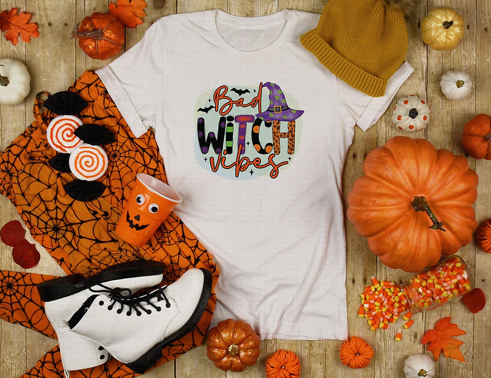 Hình thu nhỏ: Bad Witch Vibes #9 Women's Halloween Shirt