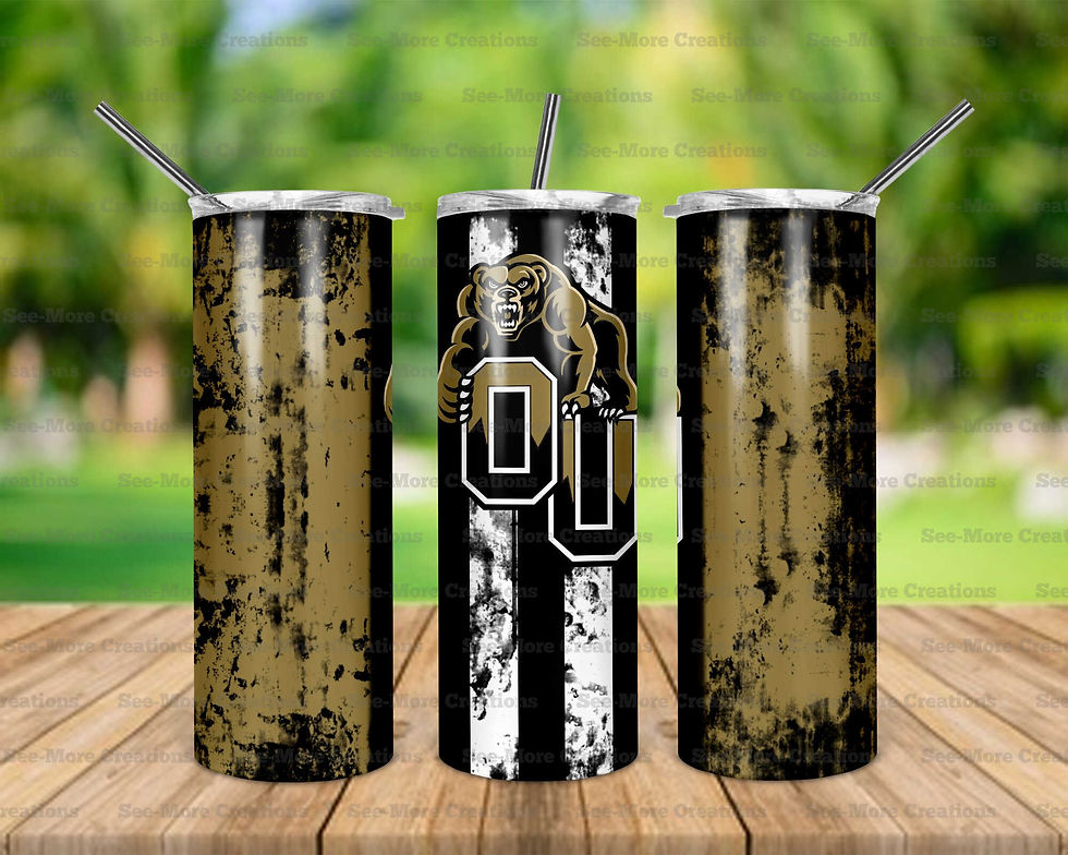 Oakland University Golden Grizzlies #1 Skinny, Sippy & Kids Tumblers