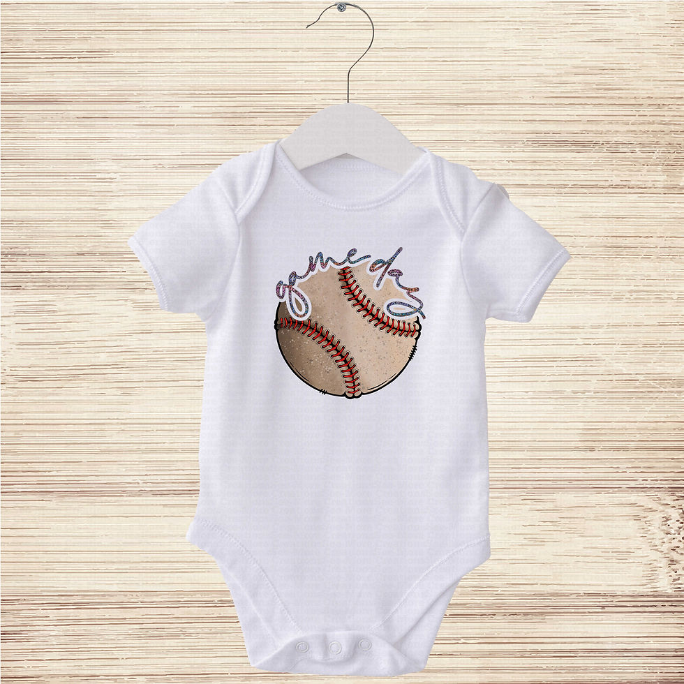 Thumbnail: Game Day #6 Girls Colorful Leopard Print Letters Baseball Bodysuit