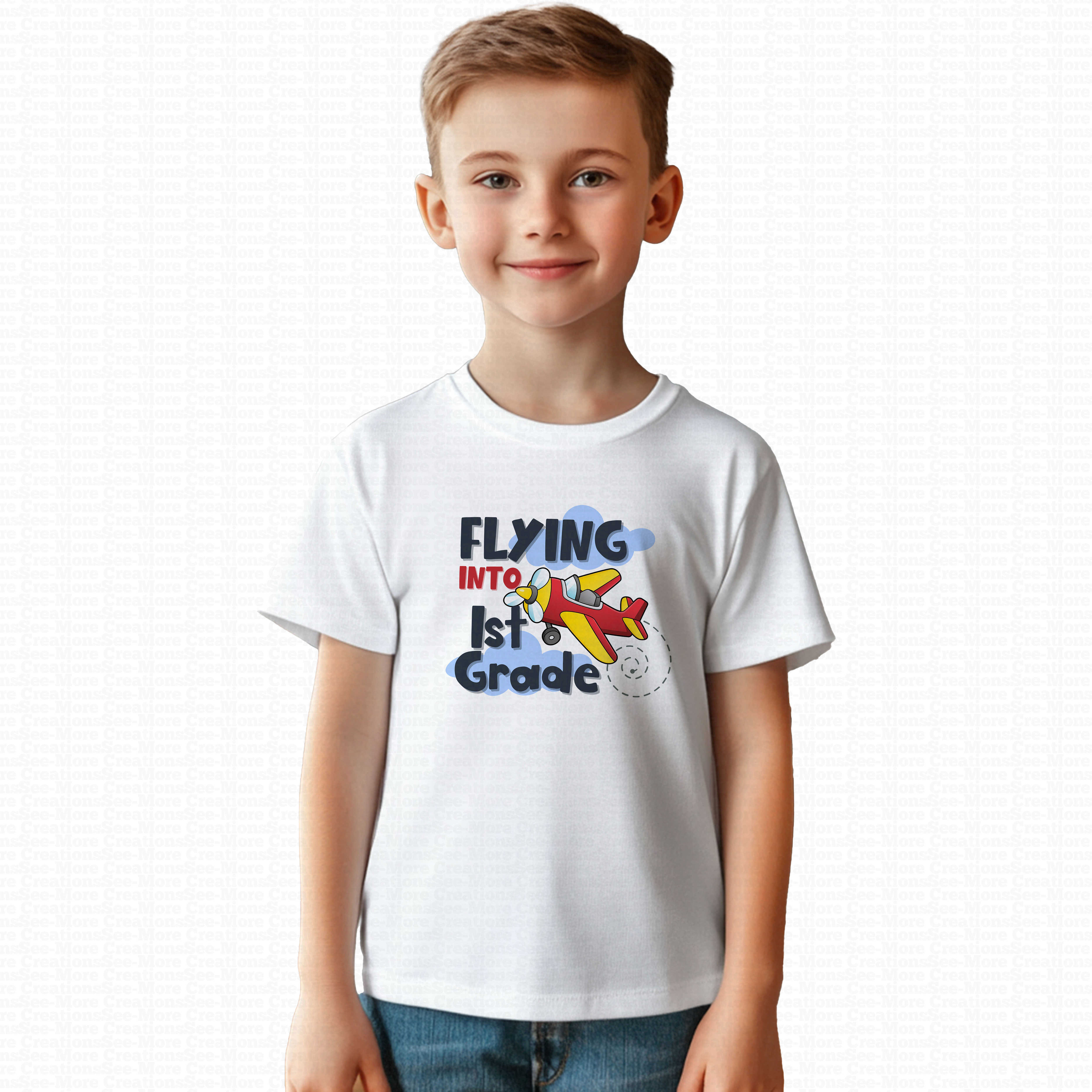 Flying Into First Grade #1 Boys Or Girls School Shirt